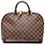 Louis Vuitton Brown Damier Ebene Alma PM Marrone