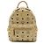 MCM Visetos Stark Mini Backpack Beige - view 2