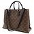 Sac à main cabas Louis Vuitton Monogram Flower Noir Monogramme - vue 3