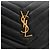 Borsa a tracolla in pelle nera Yves Saint Laurent Nero - vista 6