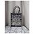 Christian Dior Book Tote La Mort Vertical Tela Navy Beige - vista 2