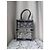 Christian Dior Book Tote La Mort Vertical Tela Navy Beige - vista 9