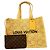 Louis Vuitton Damier Raffia Summer Shopper Tote Beige