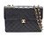 Chanel 30 Large Matelassé Schultertasche Schwarz