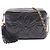 Borsa a tracolla Chanel Triple Coco Mark con nappina Nero