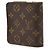 Portafoglio bi-fold compatto con zip Louis Vuitton Monogram Marrone Monogramma - vista 2