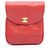 Chanel Triple Coco Mark Rucksack/Handtasche Rot