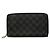Louis Vuitton Damier Graphite Long Wallet Black Damier ebene