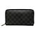 Portefeuille long Louis Vuitton Damier Graphite Noir Damier ebène