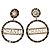 Orecchini a clip Chanel CC in oro B18K e pelle nera Nero D'oro