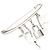 Louis Vuitton Broche Ebangle Nouris Pin Brooch Argento