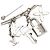 Louis Vuitton Broche Ebangle Nouris Pin Brooch Argento - vista 3