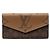 Louis Vuitton Monogram Reverse Lange Geldbörse Braun Monogramm