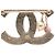 Timeless Chanel Coco Mark Brosche mit Herzmotiv Golden - Ansicht 3
