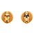 Orecchini a clip Chanel Coco Mark Matelassé Gold D'oro - vista 2