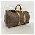 Keepall Borsa Boston Louis Vuitton Marrone - vista 2