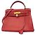 Hermès Borsa Hermes Kelly 28 Togo in Rouge Vif Rosso