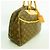 Borsa Louis Vuitton Monogram Deauville Marrone - vista 2
