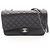 Borsa a tracolla Chanel Matelassé in pelle nera Nero