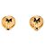 Orecchini a clip rotondi Chanel Coco Mark D'oro - vista 2