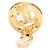 Orecchini a clip rotondi Chanel Coco Mark D'oro - vista 3