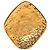 Chanel Vintage Coco Mark Diamant-Motiv Brosche Golden - Ansicht 3