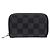 Portafoglio lungo Louis Vuitton Damier Graphite Nero Damier ebene