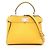 Borsa 2-Way Fendi Mini Peekaboo Selleria Giallo