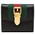 Carteira tri-fold Gucci Sherry Line Sylvie Preto