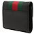 Carteira tri-fold Gucci Sherry Line Sylvie Preto - vista 2
