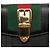 Carteira tri-fold Gucci Sherry Line Sylvie Preto - vista 4