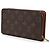 Portafoglio lungo Louis Vuitton Monogram con cerniera Marrone - vista 2