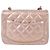 Borsa a tracolla Chanel in pelle rosa metallizzato Argento - vista 3