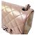 Borsa a tracolla Chanel in pelle rosa metallizzato Argento - vista 6