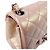 Borsa a tracolla Chanel in pelle rosa metallizzato Argento - vista 7