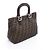 Bolso Tote Fendi Zucca Marrón y Negro de Cuero y Lona Castaño - vista 2