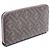 Fendi Diagonal Zucca Rundes Langportemonnaie Braun Schwarz - Ansicht 2