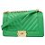 Le Boy Bolsa de Ombro Chanel Boy Chain em pele de cordeiro verde