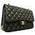 Borsa a tracolla Chanel in pelle d'agnello nera Nero - vista 2
