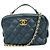 Borsa a spalla con catena Chanel Matelassé Blu navy