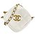 Timeless Chanel Matelassé Schultertasche mit Kette Weiß