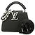 Borsa Louis Vuitton Capucines MINI Nero