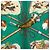 Hermès Foulard Hermes Carre 90 LE LAISSER COURRE Verde - vista 2