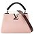 Borsa Louis Vuitton Capucines BB Rosa Bianco Bordò
