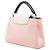 Borsa Louis Vuitton Capucines BB Rosa Bianco Bordò - vista 2