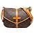 Sac bandoulière Louis Vuitton Monogram Saumur 30 Marron