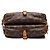 Sac bandoulière Louis Vuitton Monogram Saumur 30 Marron - vue 3