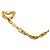 Bracciale a catena vintage Chanel Coco Mark D'oro - vista 4