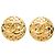 Boucles d'oreilles puces rondes Chanel Coco Mark Doré