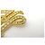 BROCHE VINTAGE KARL LAGERFELD INICIAIS MONOGRAMA KL BANHADO A OURO E STRASS - vista 7